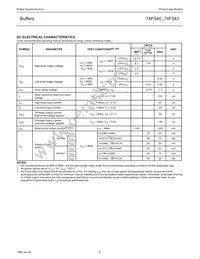 N74F540D Datasheet Page 5