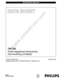 N74F543N Datasheet Cover