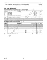 N74F543N Datasheet Page 5