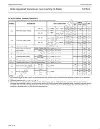 N74F543N Datasheet Page 6