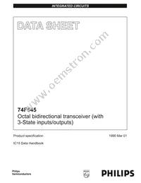 N74F545N Datasheet Cover