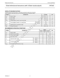 N74F545N Datasheet Page 4