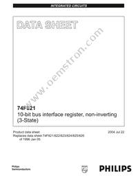N74F821N Datasheet Cover