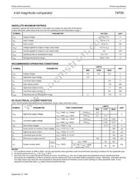 N74F85D Datasheet Page 5