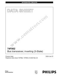 N74F862D Datasheet Cover