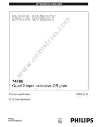 N74F86N Datasheet Cover