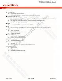 N79E855ASG Datasheet Page 7