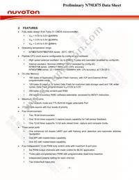 N79E875RALG Datasheet Page 6