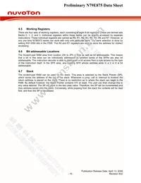 N79E875RALG Datasheet Page 15