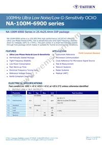 NA-100M-6911 Datasheet Cover