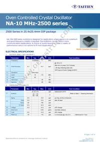 NA-10M-2553 Datasheet Cover