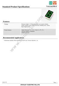 NAG161PH-F Datasheet Cover