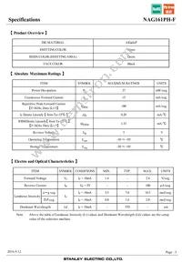 NAG161PH-F Datasheet Page 3