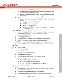 NANO103SD3AN Datasheet Page 9