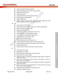 NANO103SD3AN Datasheet Page 11
