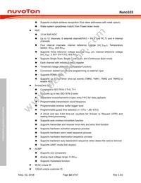 NANO103SD3AN Datasheet Page 12