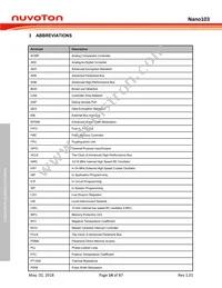 NANO103SD3AN Datasheet Page 14