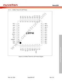 NANO103SD3AN Datasheet Page 19