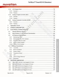 NANO112VC2AN Datasheet Page 4