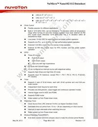NANO112VC2AN Datasheet Page 16