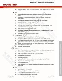 NANO112VC2AN Datasheet Page 17