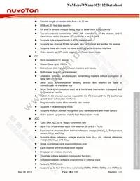 NANO112VC2AN Datasheet Page 18