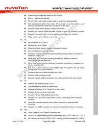 NANO120KE3BN Datasheet Page 19