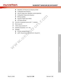 NANO120KE3BN Datasheet Page 21