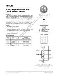 NB3L03FCT2G Datasheet Cover