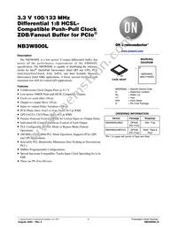 NB3W800LMNG Datasheet Cover