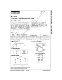 NC7ST02M5 Datasheet Page 2