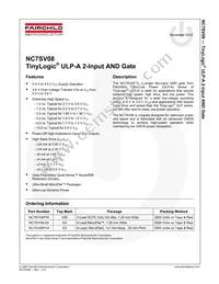 NC7SV08FHX Datasheet Page 2