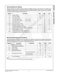 NC7SZ34UCX Datasheet Page 4