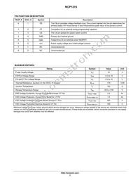 NCP1215DR2G Datasheet Page 3