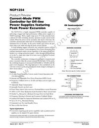 NCP1254ASN65T1G Datasheet Cover