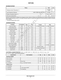 NCP1294EDBR2G Datasheet Page 3