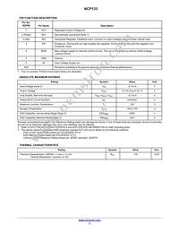 NCP133AMX130TCG Datasheet Page 3