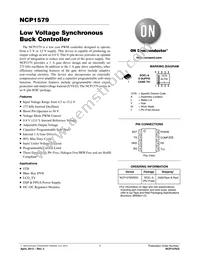 NCP1579DR2G Datasheet Cover