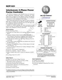 NCP1631DR2G Datasheet Cover