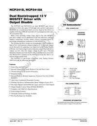 NCP3418DR2 Datasheet Cover