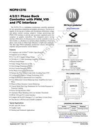 NCP81276MNTXG Datasheet Cover