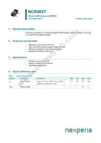 NCR402TR Datasheet Cover