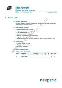 NCR402UH Datasheet Cover