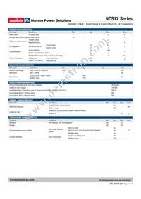 NCS12D4812C Datasheet Page 2
