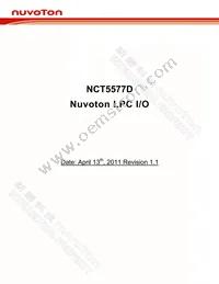 NCT5577D-F Datasheet Cover
