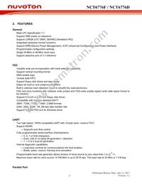 NCT6776D Datasheet Page 22