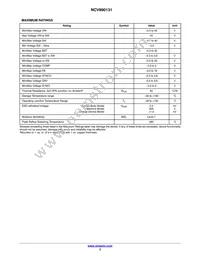 NCV890131MWTXG Datasheet Page 3