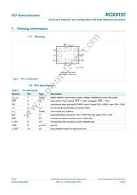 NCX8193GUX Datasheet Page 3