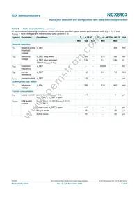 NCX8193GUX Datasheet Page 9