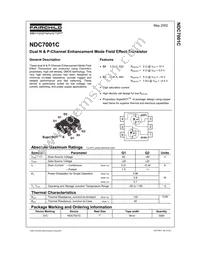 NDC7001C Datasheet Page 2